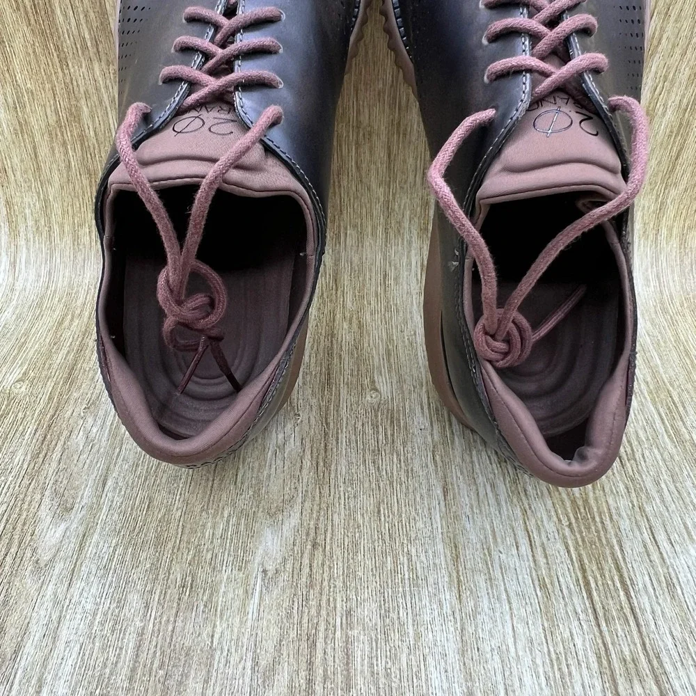 Cole Haan 2.Zerogrand Men's Size 9.5 M Laser Lined Brown Dress Shoes C25530